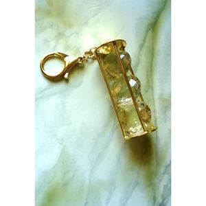 Caged Diamond Keychain